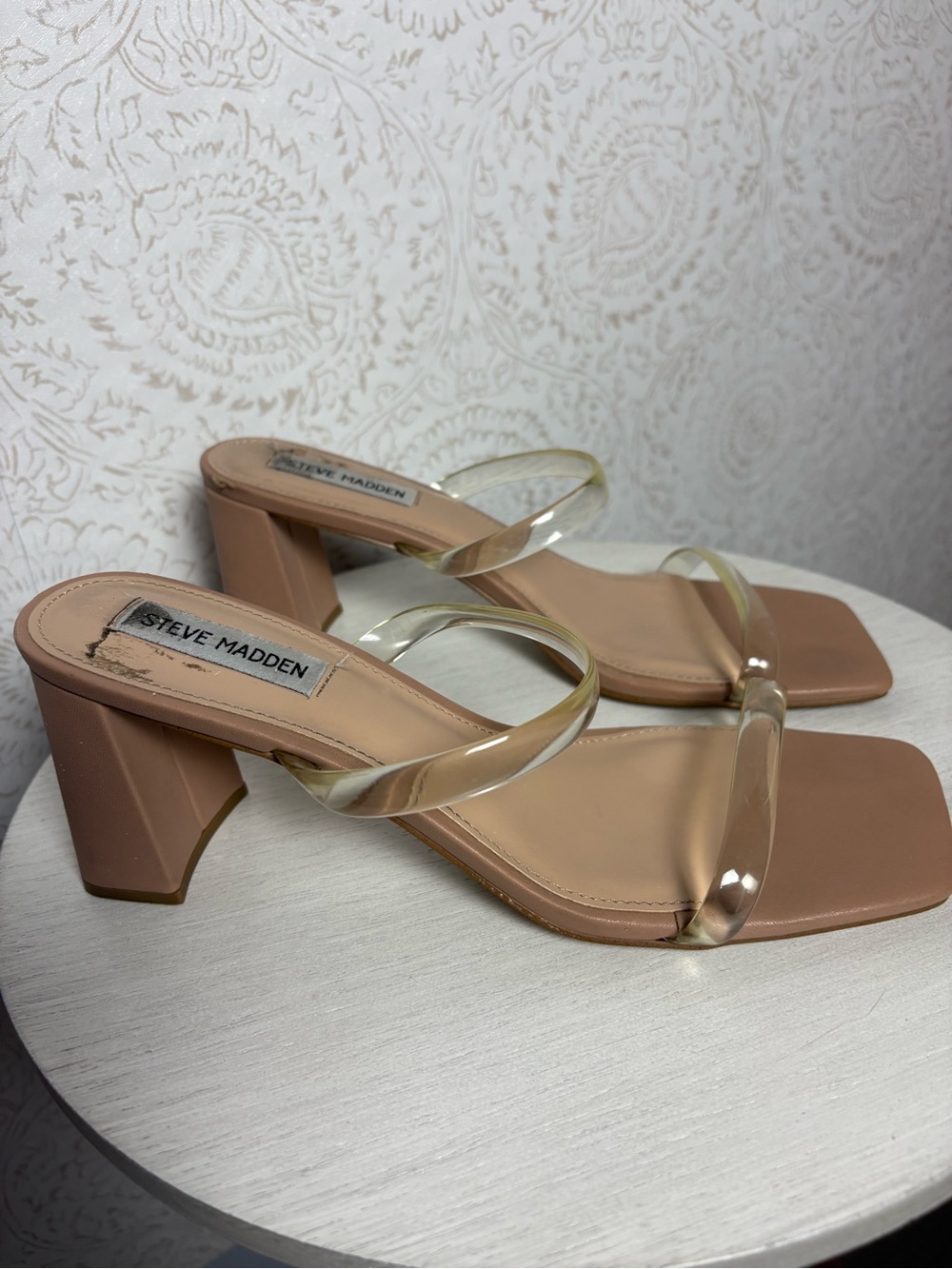 Steve Madden Lilah clear heels